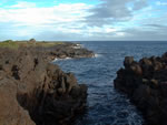seaside hike through lava